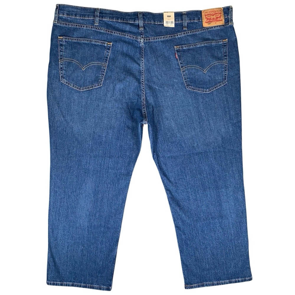 Levi's 559 Men's Jeans 52x29 Relaxed Straight Stretch Blue‎ Denim Big & Tall NWT